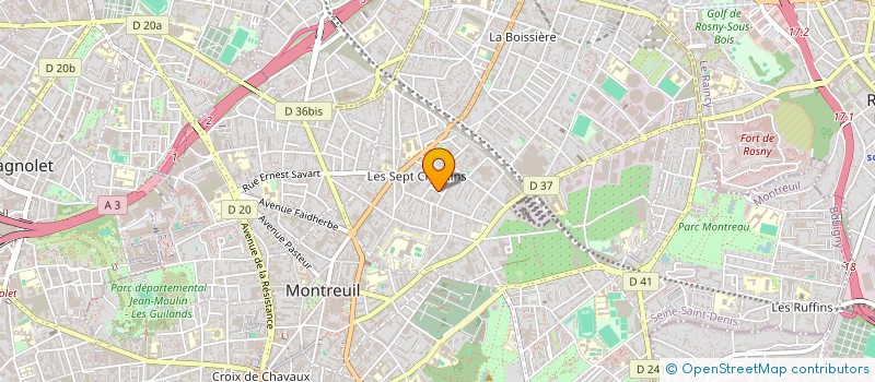 localisation de l'entreprise SCI LEONTINE PREAUX à MONTREUIL