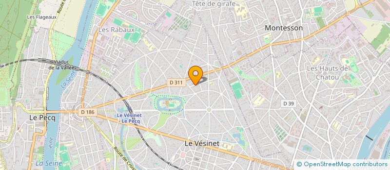 localisation de l'entreprise SCI LEOP INVEST  LE VESINET