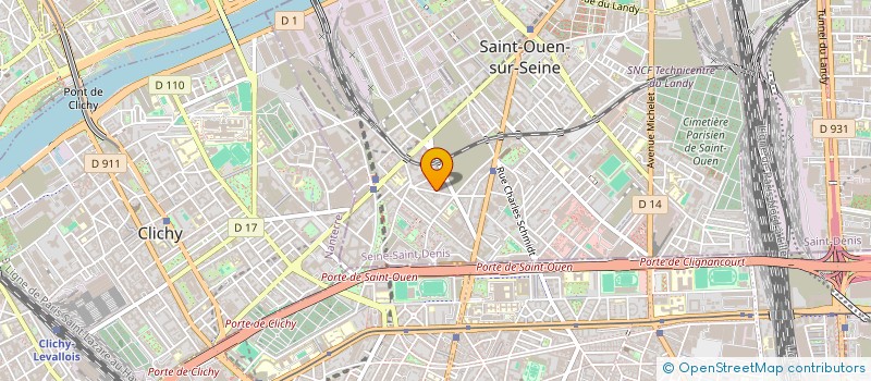 localisation de l'entreprise SCI LEOPARD PRINCE à SAINT-OUEN-SUR-SEINE