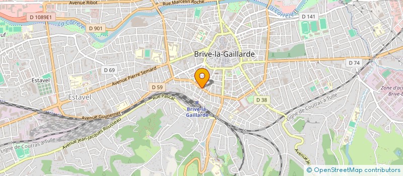 localisation de l'entreprise SCI LEOPAUL  BRIVE-LA-GAILLARDE