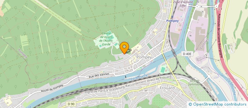 localisation de l'entreprise SCI LEOPOLD-VILLEBOIS  POMPEY