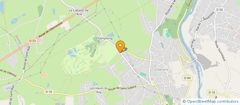 localisation de l'entreprise SCI LEOPOLLINE  VILLEREST