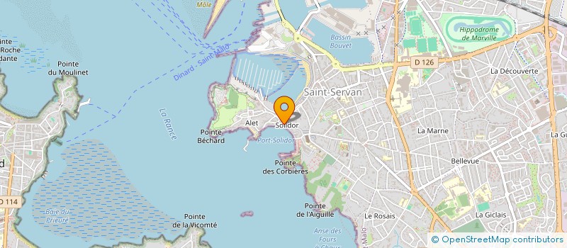 localisation de l'entreprise SCI LEOROUX  SAINT-MALO