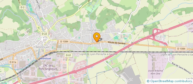 localisation de l'entreprise SCI LEOTINE  DAGNEUX