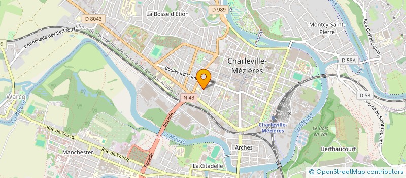localisation de l'entreprise SCI LEOTY à CHARLEVILLE-MEZIERES