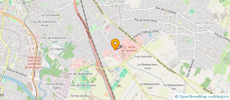 localisation de l'entreprise SCI LEOU  SAINT-JEAN-LE-BLANC