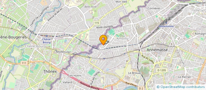 localisation de l'entreprise SCI LEOVIC  AMBILLY