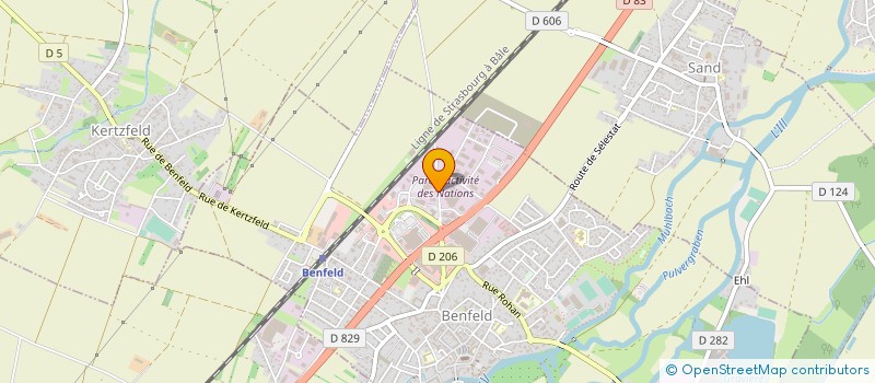 localisation de l'entreprise SCI LEPAIN  BENFELD