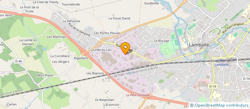 localisation de l'entreprise SCI LEPARC  LAMBALLE-ARMOR