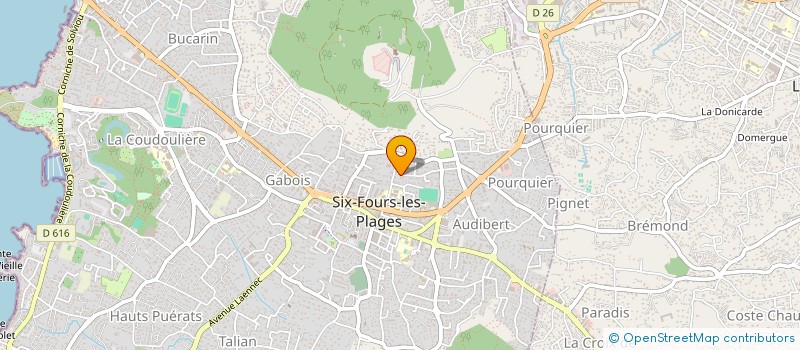localisation de l'entreprise SCI LEPAT à SIX-FOURS-LES-PLAGES