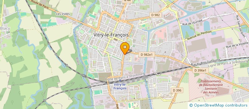 localisation de l'entreprise SCI LEPEAUTRE à VITRY-LE-FRANCOIS