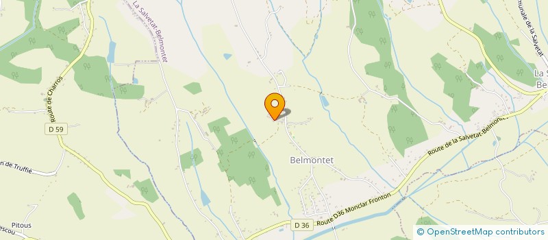 localisation de l'entreprise SCI LEPEJ  LA SALVETAT-BELMONTET