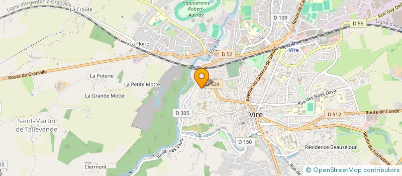 localisation de l'entreprise SCI LEPELLETIER  VIRE NORMANDIE