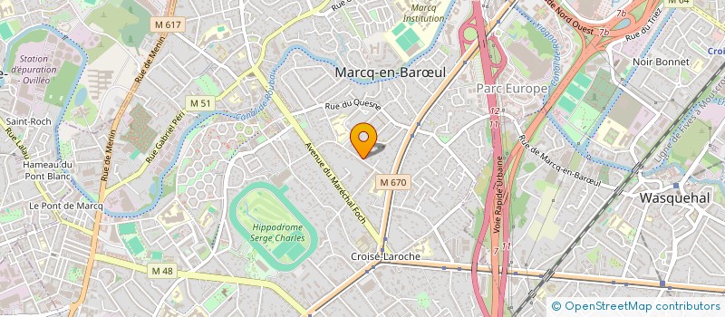 localisation de l'entreprise SCI LEPELLEY  MARCQ-EN-BARUL