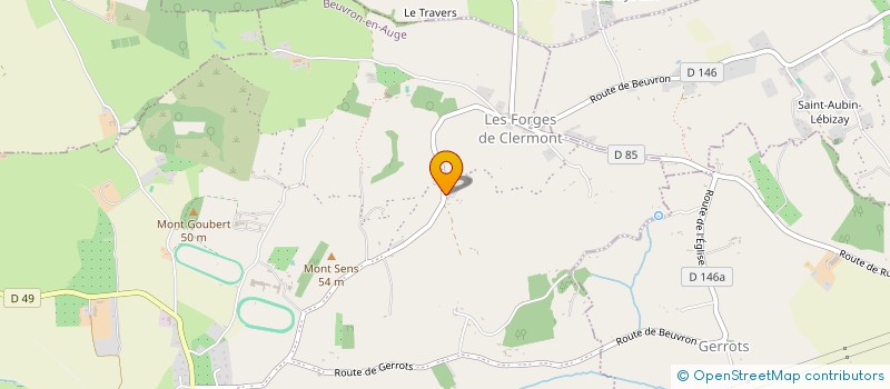 localisation de l'entreprise SCI LEPETIT MOREL  BEUVRON-EN-AUGE