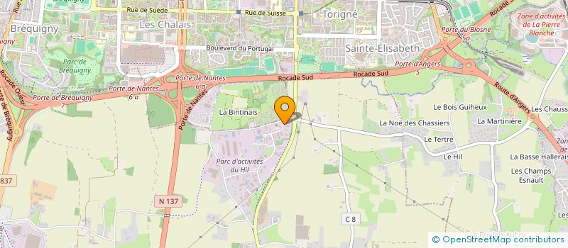 localisation de l'entreprise SCI LEPHIGE PONT DE NANTES  NOYAL-CHATILLON-SUR-SEICHE