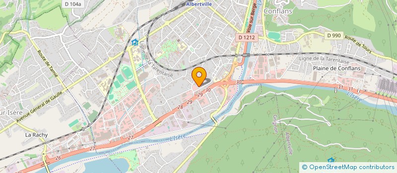 localisation de l'entreprise SCI LEPIN  ALBERTVILLE