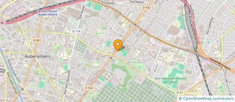 localisation de l'entreprise SCI LEPINE 93  LA COURNEUVE