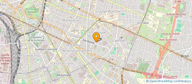 localisation de l'entreprise SCI LEPINE TRANSVAAL  LYON