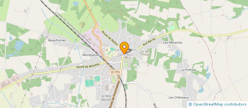 localisation de l'entreprise SCI LEPLAIN BOCQUIER  SAINT-GILDAS-DES-BOIS