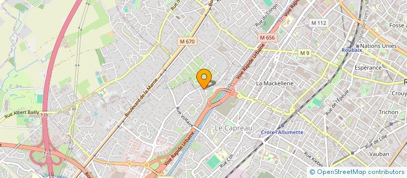 localisation de l'entreprise SCI LEPLAT-LAMARTINE  WASQUEHAL