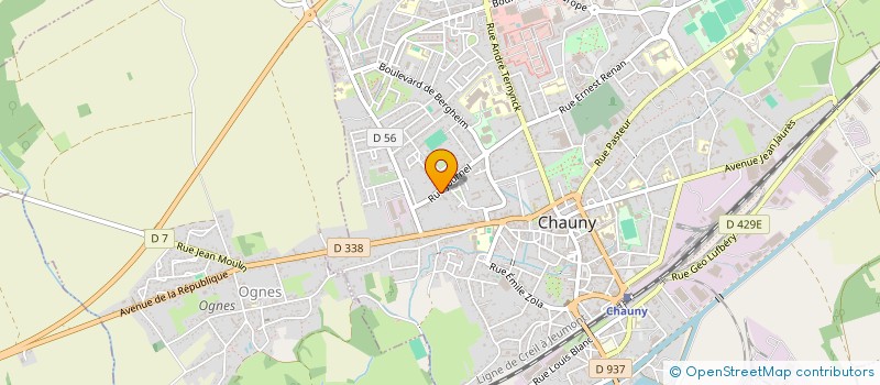 localisation de l'entreprise SCI LEPOME à CHAUNY