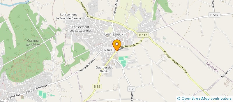 localisation de l'entreprise SCI LEPRECHAUN  GENISSIEUX