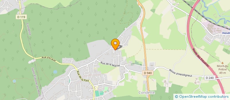 localisation de l'entreprise SCI LEPRETRE COUSIN  CONDETTE