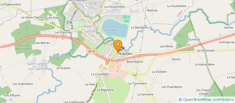 localisation de l'entreprise SCI LEPRINCE à SAINT-JULIEN-SUR-SARTHE