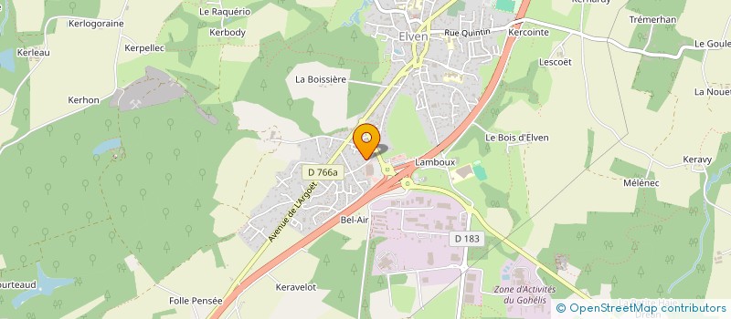 localisation de l'entreprise SCI LEPRO  ELVEN