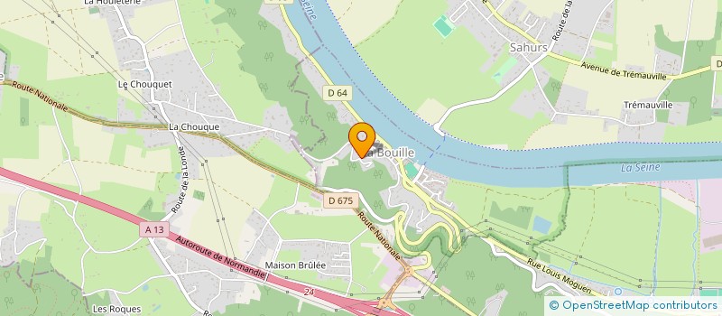 localisation de l'entreprise SCI LEQUESNE  LA BOUILLE