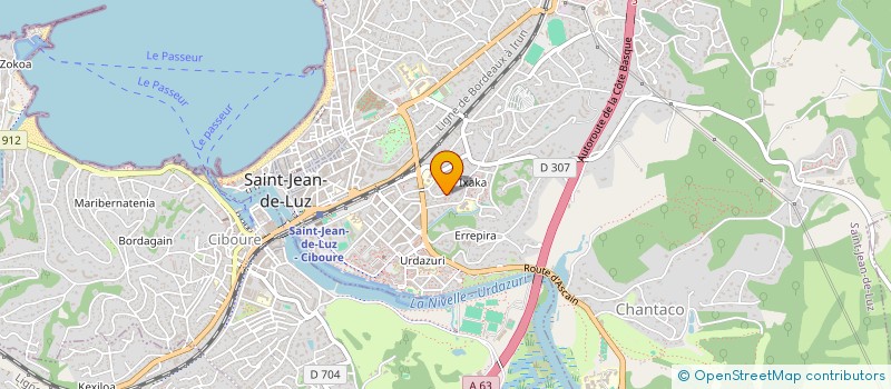 localisation de l'entreprise SCI LEQUI  SAINT-JEAN-DE-LUZ