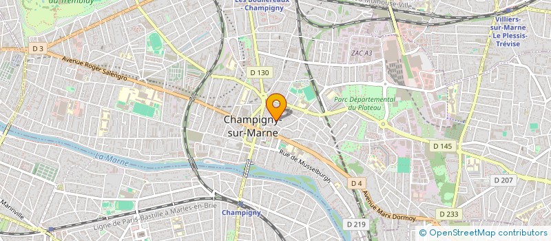 localisation de l'entreprise SCI LERAILLER à CHAMPIGNY-SUR-MARNE