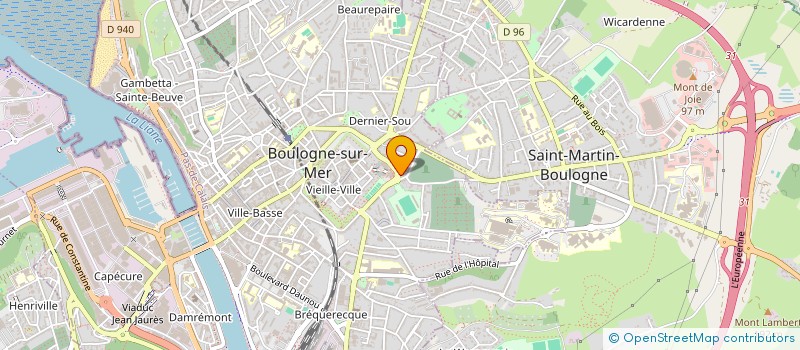 localisation de l'entreprise SCI LERAT à BOULOGNE SUR MER