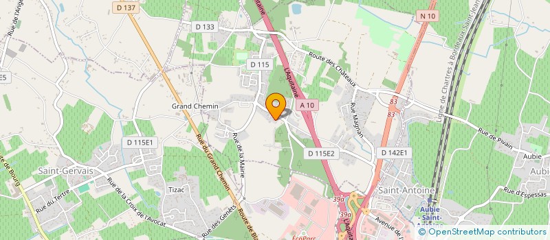 localisation de l'entreprise SCI LERAUDE  VIRSAC