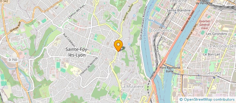 localisation de l'entreprise SCI LERAY 2  SAINTE-FOY-LES-LYON