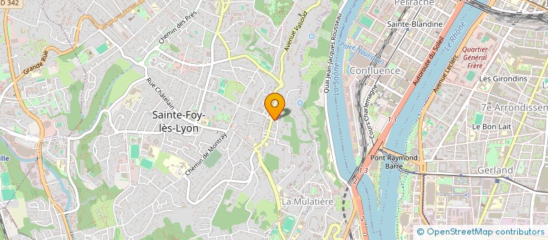 localisation de l'entreprise SCI LERAY  SAINTE-FOY-LES-LYON