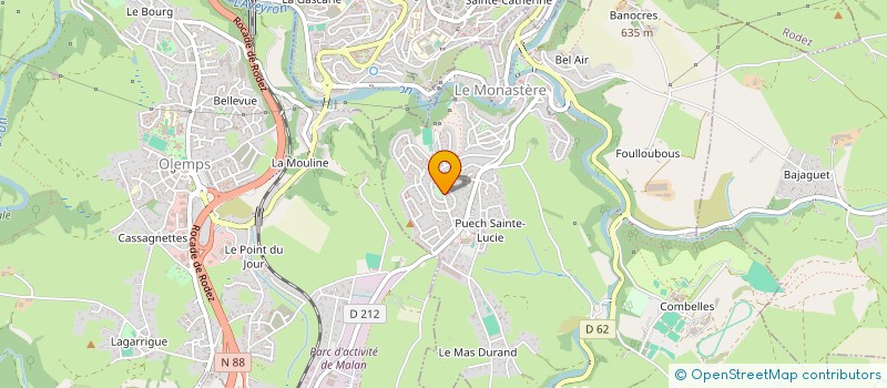 localisation de l'entreprise SCI LEREVES  LE MONASTERE