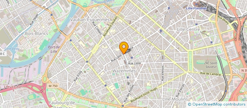 localisation de l'entreprise SCI LERIDULE  LILLE