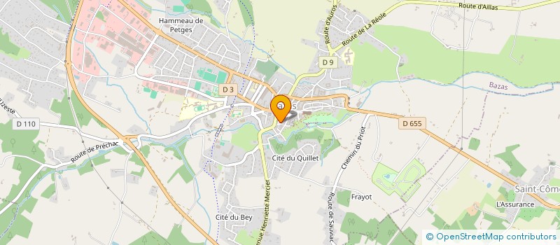 localisation de l'entreprise SCI LERMOISE  BAZAS