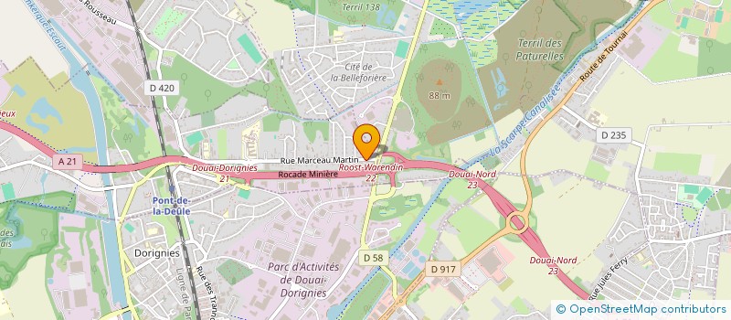 localisation de l'entreprise SCI LERNOUT  FLERS EN ESCREBIEUX