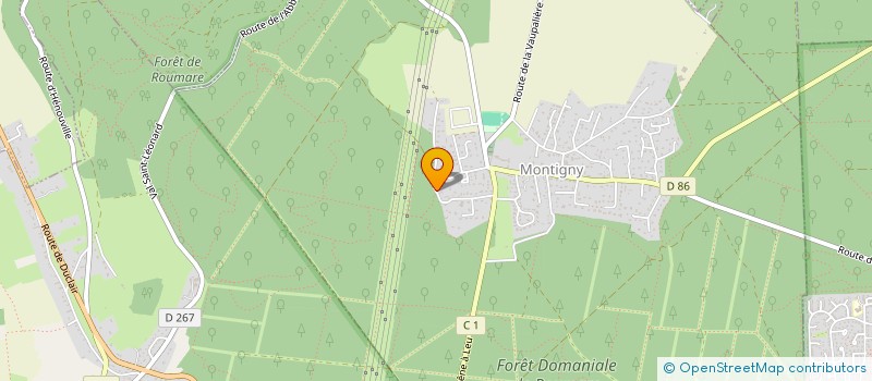 localisation de l'entreprise SCI LERO  MONTIGNY