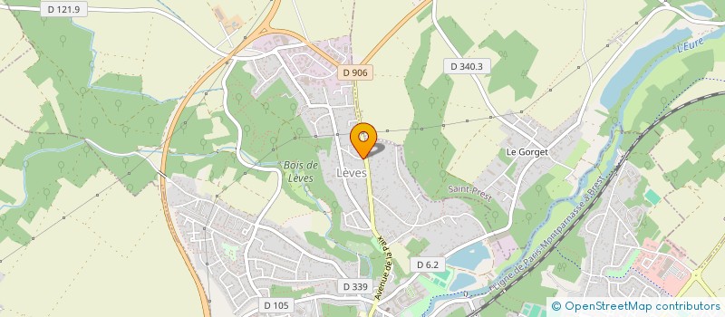localisation de l'entreprise SCI LEROC à LEVES