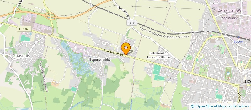 localisation de l'entreprise SCI LEROUX IMMO 85  LES MAGNILS-REIGNIERS