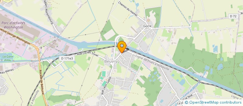 localisation de l'entreprise SCI LEROY CLERBOUT  BEUVRY