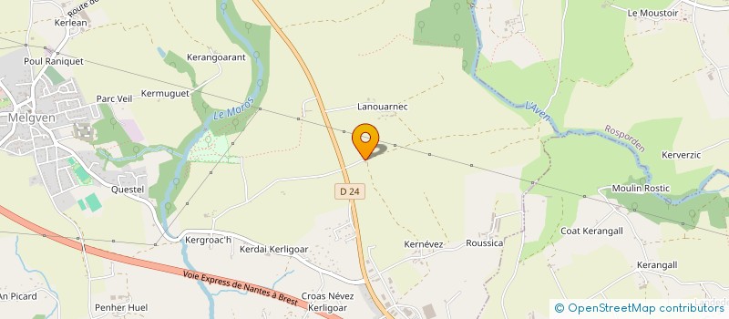 localisation de l'entreprise SCI LEROY'S  MELGVEN