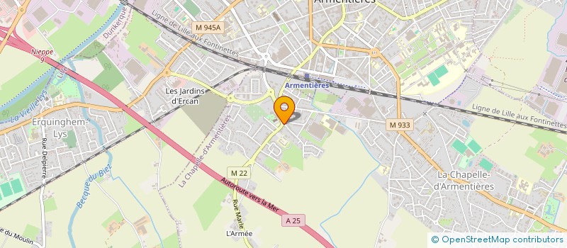 localisation de l'entreprise SCI LEROY WIART  LA CHAPELLE-D'ARMENTIERES