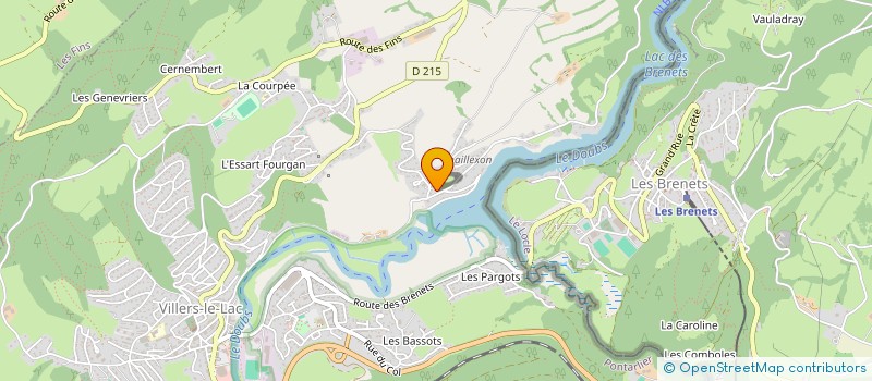 localisation de l'entreprise SCI LERRAC GABLE CARREL  VILLERS-LE-LAC