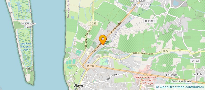 localisation de l'entreprise SCI LERS à BLAYE