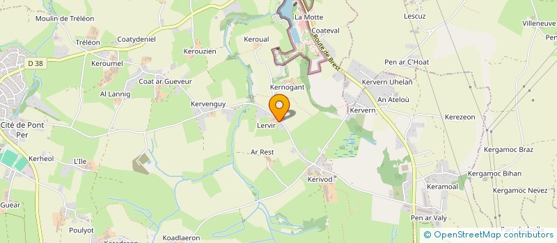 localisation de l'entreprise SCI LERVIR  MILIZAC-GUIPRONVEL